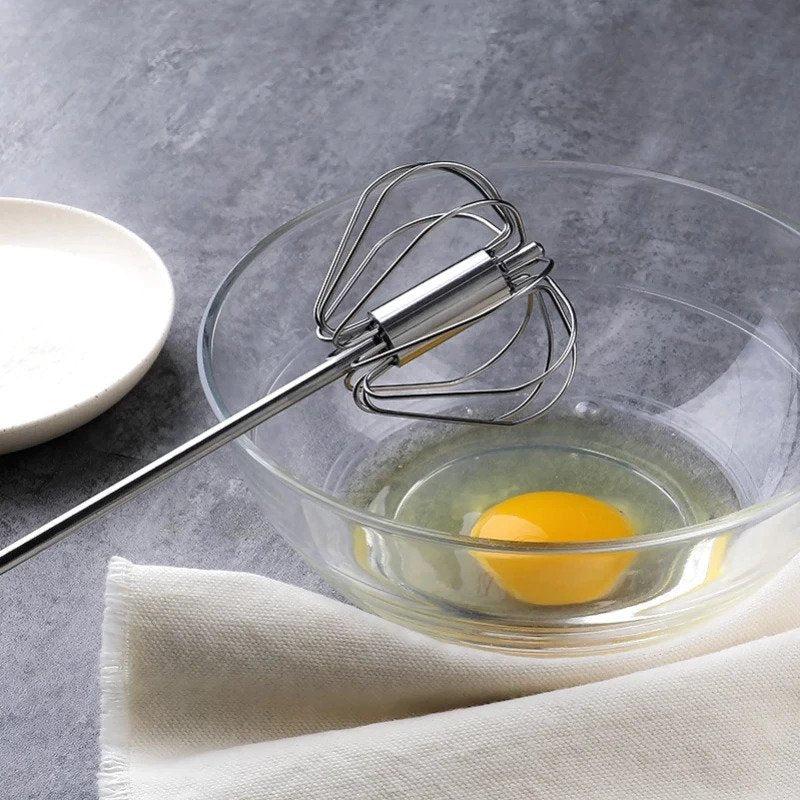 Semi-Automatic Steel Egg Beater
