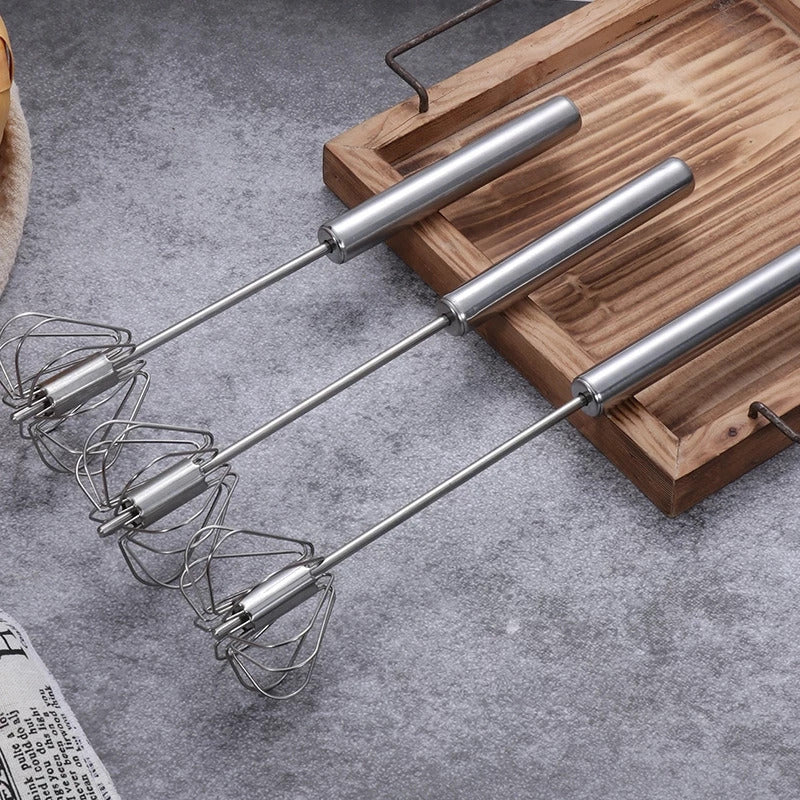 Semi-Automatic Steel Egg Beater